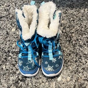 Nike Blue Snowflake Kids Boots